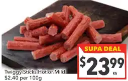 Supa Valu Twiggy Sticks Hot or Mild offer