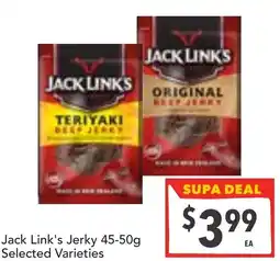 Supa Valu Jack Link's Jerky Selected Varieties offer