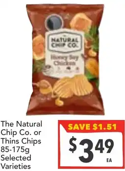 Supa Valu The Natural Chip Co. Thins Chips offer