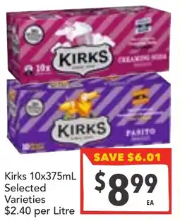 Supa Valu Kirks Selected Varieties offer