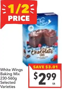 Supa Valu White Wings Baking Mix offer