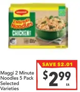 Supa Valu Maggi 2 Minute Noodles offer