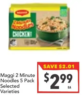Supa Valu Maggi 2 Minute Noodles offer