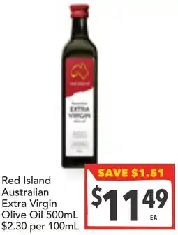 Supa Valu Red Island Australian Extra Virgin Olive Oil offer