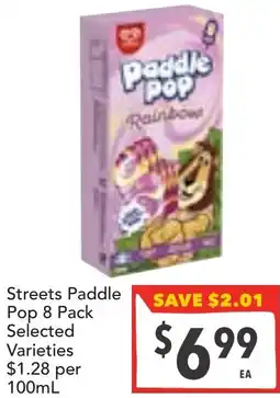 Supa Valu Streets Paddle Pop offer