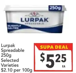 Supa Valu Lurpak Spreadable offer