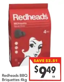 Supa Valu Redheads BBQ Briquettes offer
