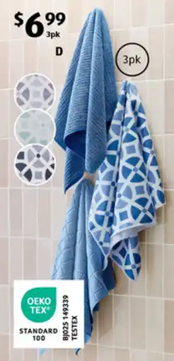 ALDI Microfibre Tea Towel 3pk offer