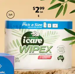 ALDI Wipex Pick a Size Paper Towel 3pk offer