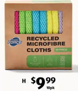 ALDI Recycled Microfibre Cloths 10pk offer