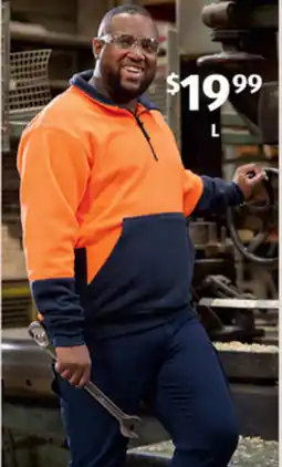 ALDI Men's Work Fleece Top or Jacket offer