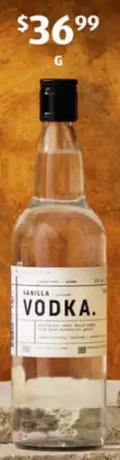 ALDI Inventum Distilling Vanilla Vodka offer