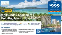 ALDI Whitsunday apartments, hamilton island offer