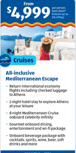 ALDI All-inclusive Mediterranean Escape offer