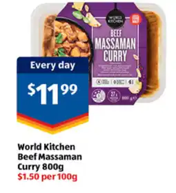 ALDI World Kitchen Beef Massaman Curry offer