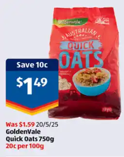 ALDI Goldenvale quick oats offer