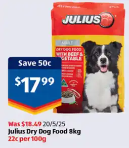 ALDI Julius dog food offer