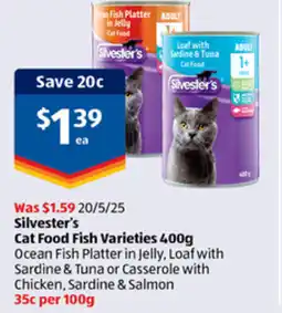 ALDI Cat Food Fish Varieties offer