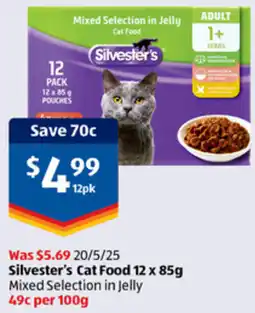 ALDI Silvester's Cat Food offer