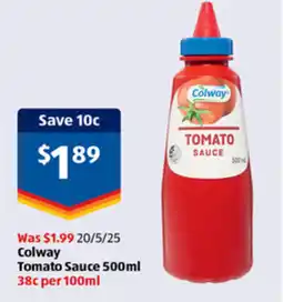 ALDI Colway Tomato Sauce offer
