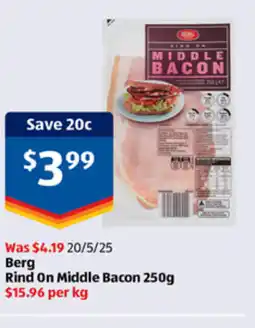 ALDI Rind On Middle Bacon offer