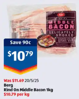 ALDI Berg Rind On Middle Bacon offer