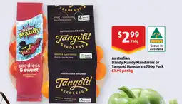 ALDI Dandy Mandy Mandarins or Tangold Mandarins offer