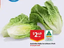 ALDI Australian Baby Cos Lettuce 2 Pack \ offer