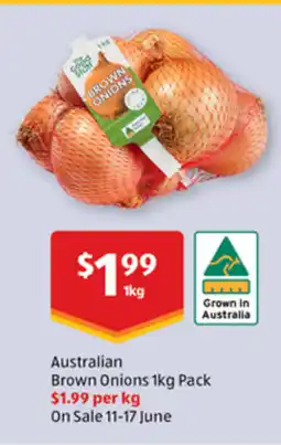 ALDI Australian Brown Onions offer