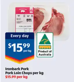 ALDI Ironbark Pork Pork Loin Chops offer