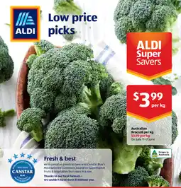 ALDI Australian Broccoli offer