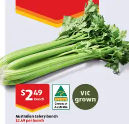 ALDI Australian Celery bunch offer