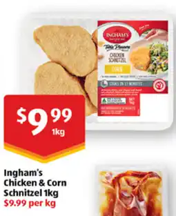ALDI Ingham's Chicken & Corn Schnitzel offer