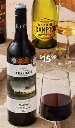 ALDI Bleasdale Langhorne Creek Block 99 Malbec 2022 offer