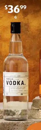 ALDI Inventum Distilling Vanilla Vodka offer