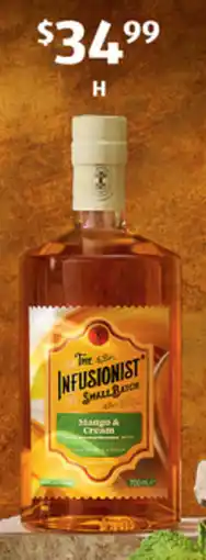 ALDI The Infusionist Mango and Cream Flavoured Gin Liqueur offer