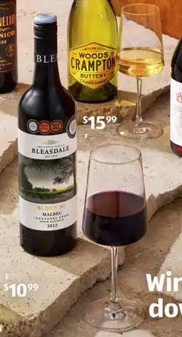 ALDI Bleasdale Langhorne Creek Block 99 Malbec 2022 offer