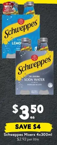 Drakes Schweppes Mixers offer