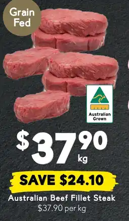 Drakes Australian Beef Fillet Steak offer