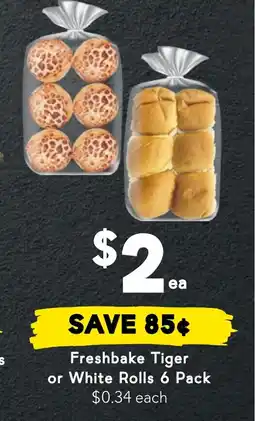 Drakes Freshbake Tiger or White Rolls 6 Pack offer