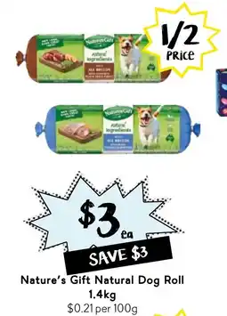 Drakes Nature's Gift Natural Dog Roll offer