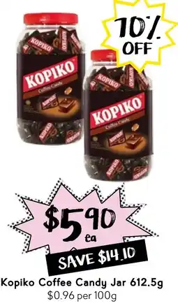 Drakes Kopiko Coffee Candy Jar offer