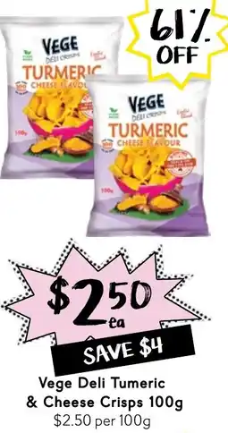 Drakes Vege Deli Tumeric & Cheese Crisps offer