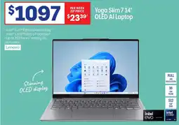 Officeworks Lenovo Yoga Slim 7 14" OLED AI Laptop offer