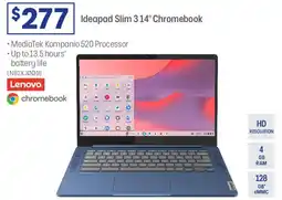 Officeworks Lenovo Ideapad Slim 314" Chromebook offer