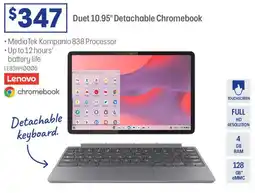 Officeworks Lenovo Duet 10.95" Detachable Chromebook offer