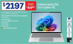 Officeworks Microsoft Surface Laptop Surface Laptop (7th) 13.8" Copilot +PC offer