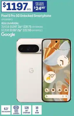 Officeworks Google Pixel 9 Pro 5G Unlocked Smartphone offer