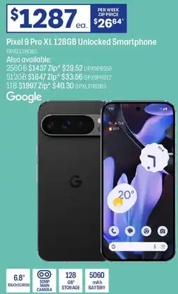 Officeworks Google Pixel 9 Pro XL 128GB Unlocked Smartphone offer