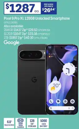 Officeworks Pixel 9 Pro XL Unlocked Smartphone offer